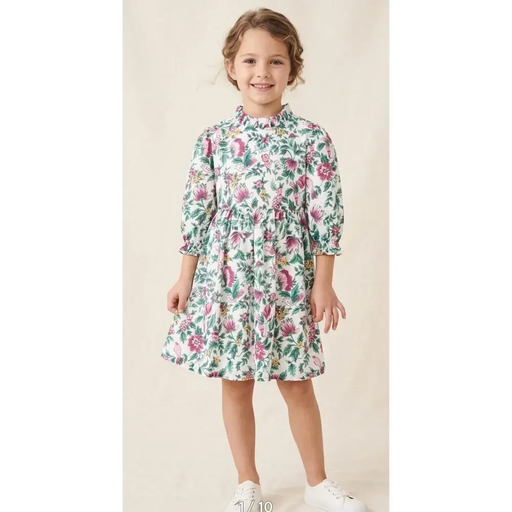 NWT❤️Janie and Jack Floral Puff Sleeve Dress sz4